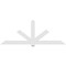 Ekena Millwork Kennewick Architectural Grade PVC Gable Bracket, 108"W x 40 1/2"H x 2"D x 6"F, 9/12 Pitch GBP108X41X0206KEN00 - alternate 5